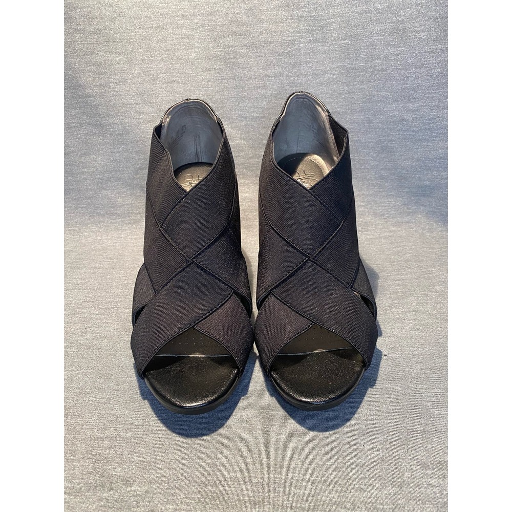 Life Stride Black Heeled Sandals Size 7.5